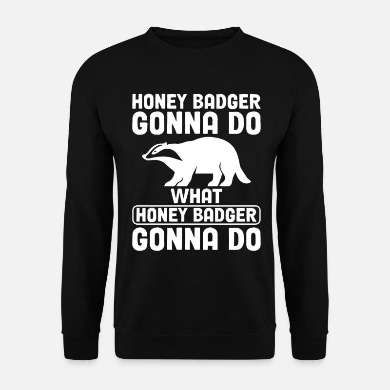 Funny honey badger - Unisex Sweatshirt - black