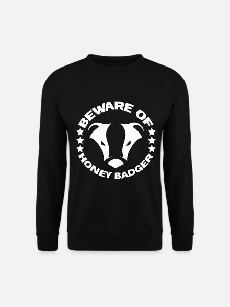 Funny honey badger - Unisex Sweatshirt - black