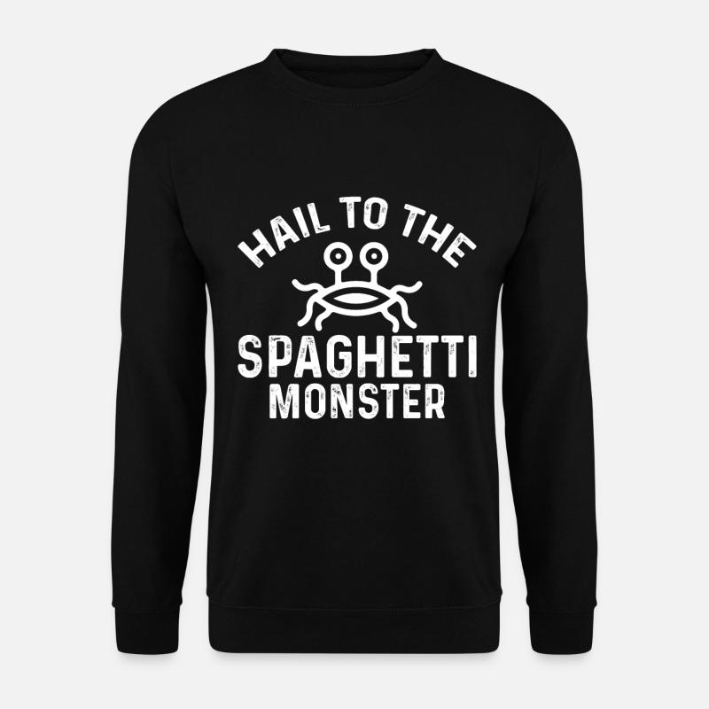 Fliegendes Spaghettimonster FSM - Unisex Pullover - Schwarz