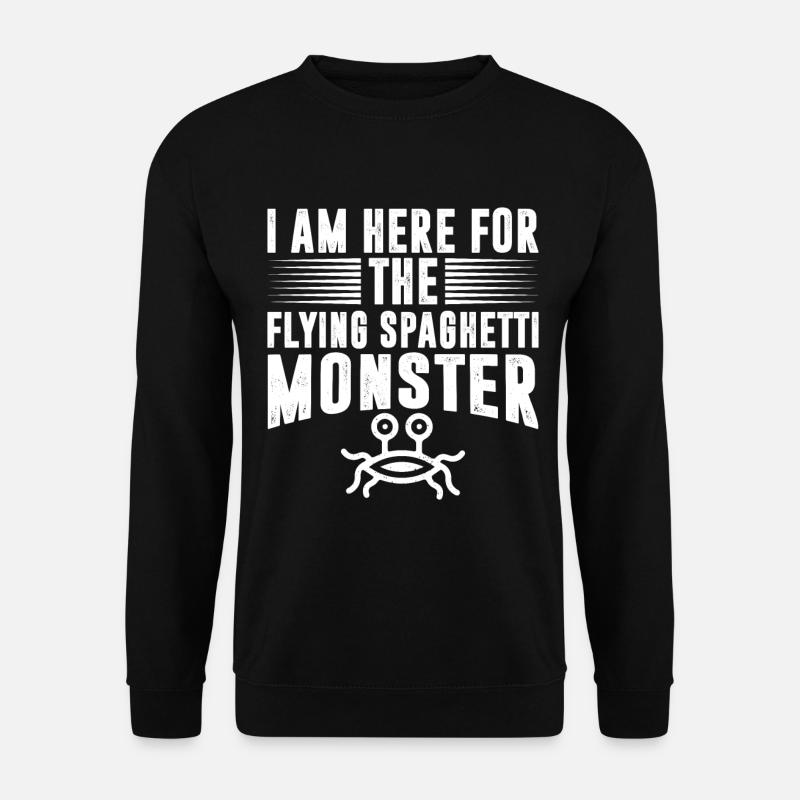 Das fliegende Spaghettimonster - Unisex Pullover - Schwarz