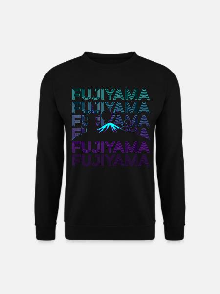 Berg Fuji Fujiyama Fuji San Japanischer Berg Fuji - Unisex Pullover - Schwarz