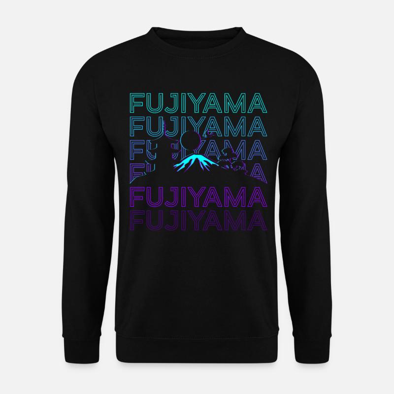 Berg Fuji Fujiyama Fuji San Japanischer Berg Fuji - Unisex Pullover - Schwarz