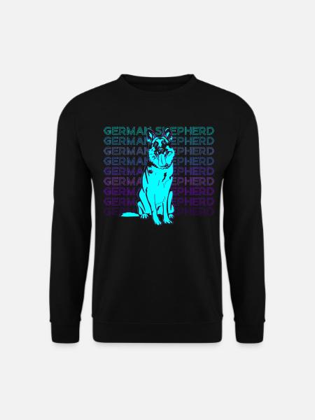 German Shepherd Retro - Unisex Sweatshirt - black