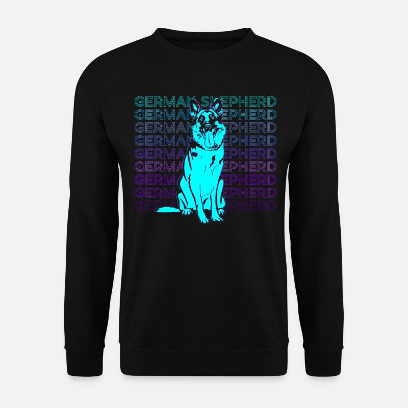 Deutscher Schäferhund Retro - Unisex Pullover - Schwarz