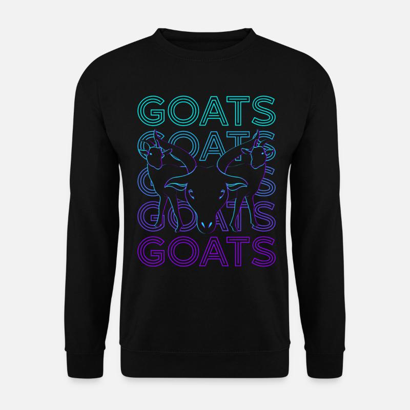 Goats Retro - Unisex Sweatshirt - black