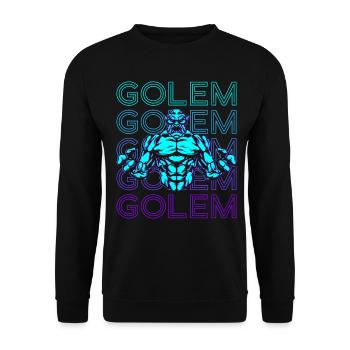 Golem Jewish Mythology Yiddish Retro - Unisex Sweatshirt - black - Front - Alina (178cm) & Michal (187cm)