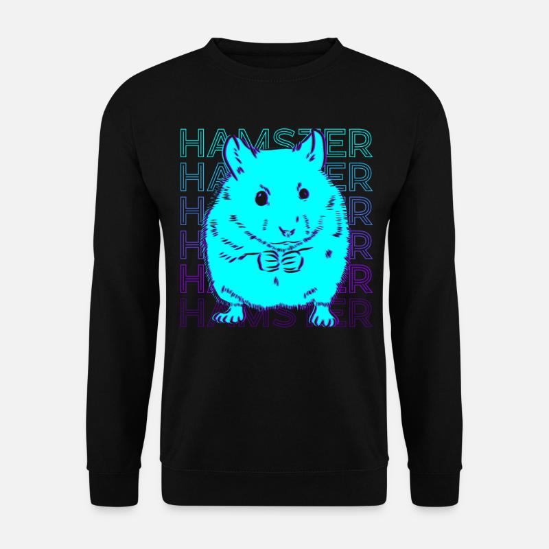 Hamster Retro - Unisex Sweatshirt - black