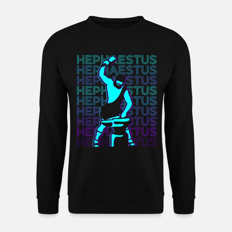 Hephaestus Greek God Blacksmith Antiquity - Unisex Sweatshirt - black