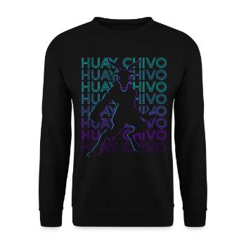 Huay Chivo Maya Beast Maya Mythology Retro - Unisex Sweatshirt - black - Front - Alina (178cm) & Michal (187cm)