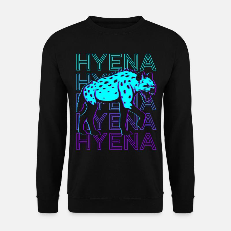 Hyène Rétro - Sweat-shirt Unisexe - noir