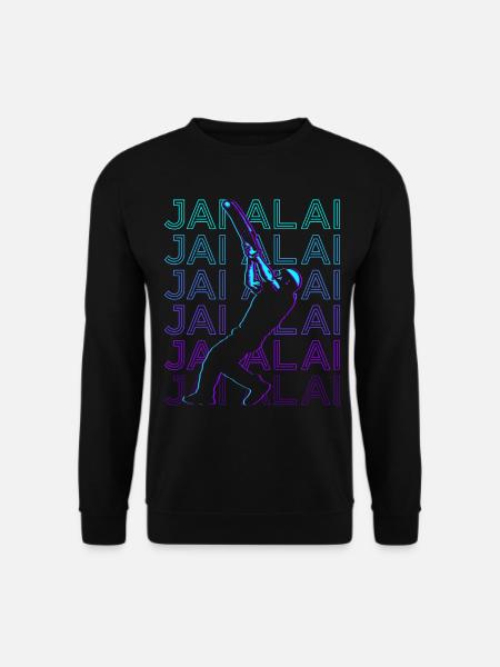 Jai Alai Player Retro - Unisex Sweatshirt - black