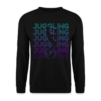 Jonglerie Juggler Rétro - Sweat-shirt Unisexe - noir - Devant - Alina (178cm) & Michal (187cm)