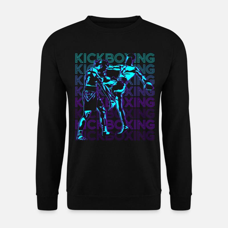 Kickboxing Retro Kickboxer - Unisex Sweatshirt - black