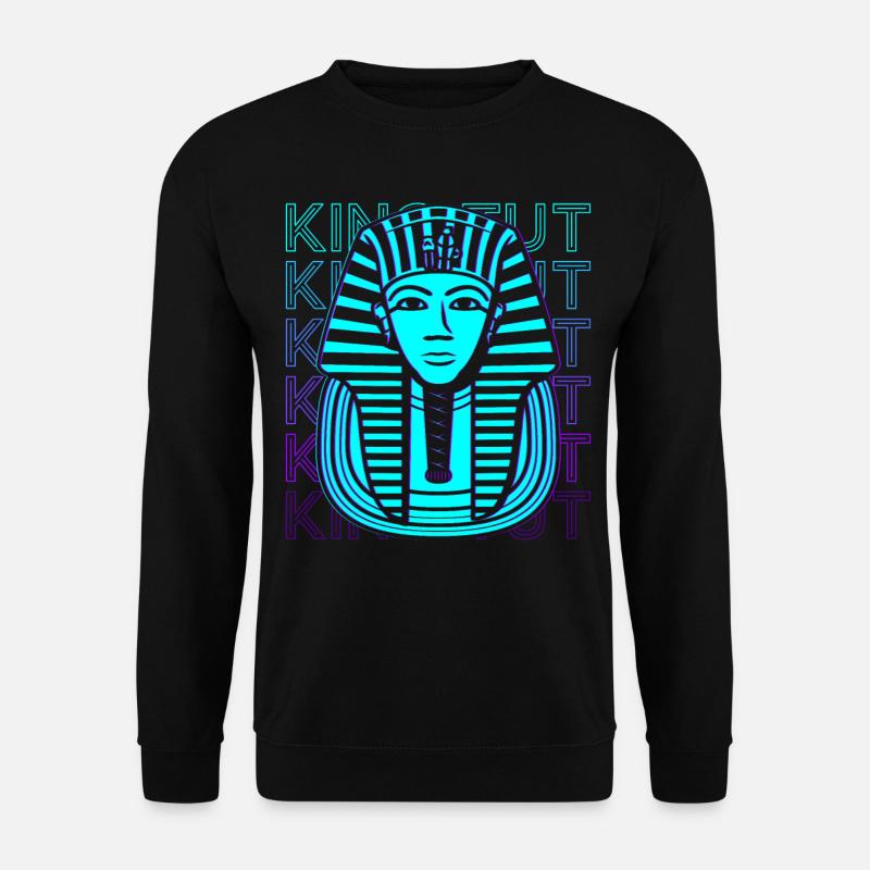 King Tutankhamun Egyptian Pharaoh - Unisex Sweatshirt - black