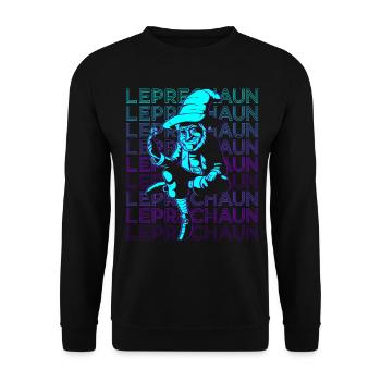 Kobold Retro - Unisex Sweatshirt - black - Front - Alina (178cm) & Michal (187cm)