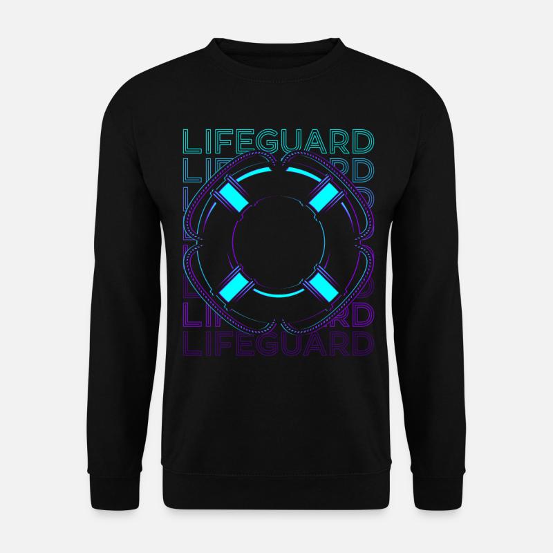 Rettungsschwimmer Retro - Unisex Pullover - Schwarz
