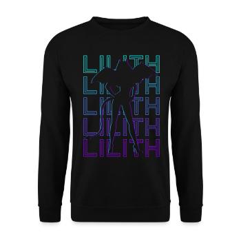 Lilith Seal Enochian Occulte Magie Satanique - Sweat-shirt Unisexe - noir - Devant - Alina (178cm) & Michal (187cm)