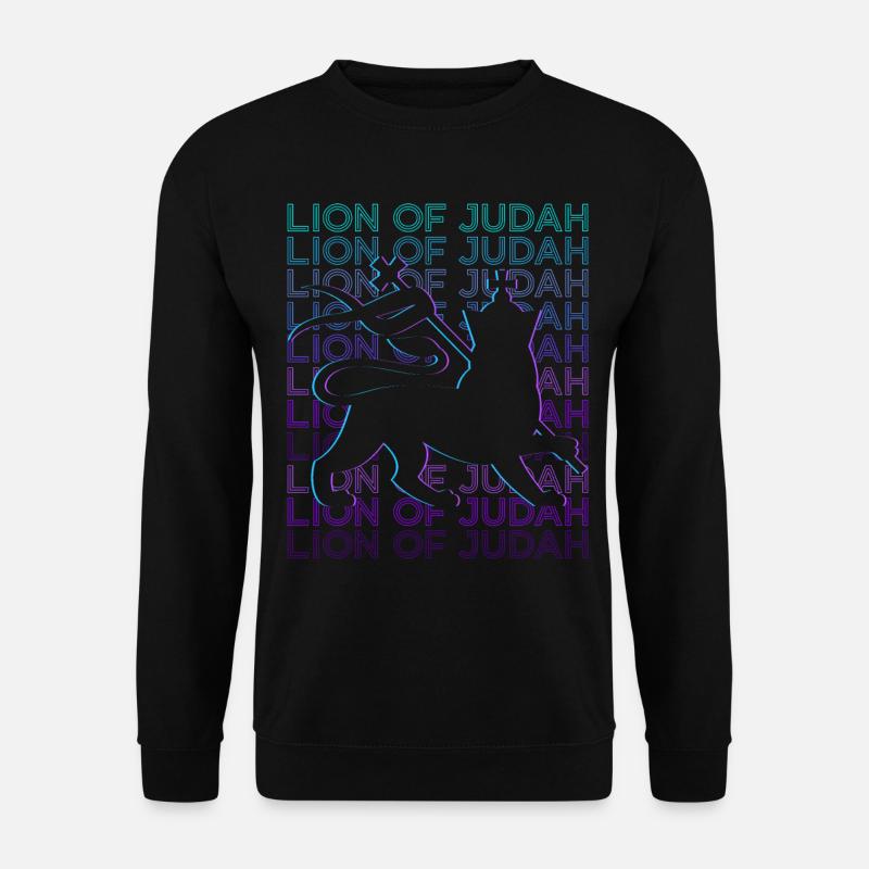 Löwe von Juda Jude Jude Hebräisch Israelit Israel - Unisex Pullover - Schwarz