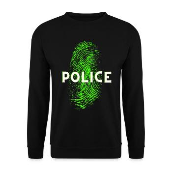 POLICE SCIENTIFIQUE EMPREINTE DIGITALE ADN - Sweat-shirt Unisexe - noir - Devant - Alina (178cm) & Michal (187cm)