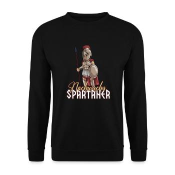 Spartan Warrior Boy - Progéniture Spartans - Sweat-shirt Unisexe - noir - Devant - Alina (178cm) & Michal (187cm)