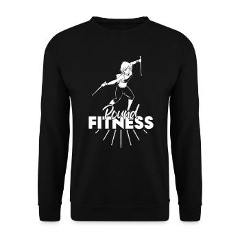 Entraînement avec pilons - Pound Fitness - Sweat-shirt Unisexe - noir - Devant - Alina (178cm) & Michal (187cm)