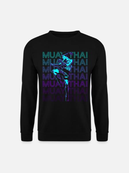 Muay Thai Retro - Unisex Sweatshirt - black