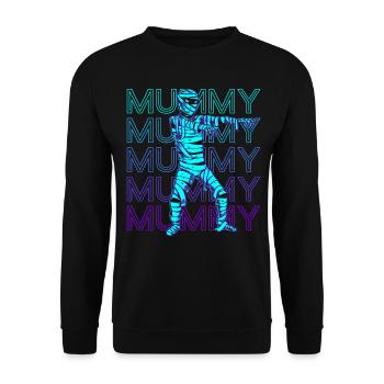 Mummy Ancient Egypt Retro - Unisex Sweatshirt - black - Front - Alina (178cm) & Michal (187cm)
