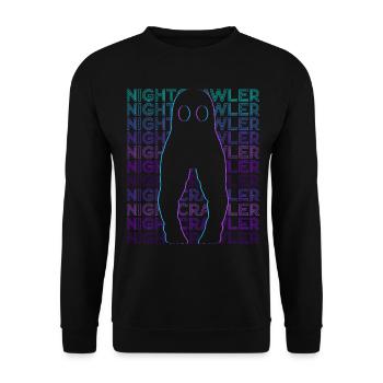 Fresno Nightcrawler Cryptoid Cryptozoology - Unisex Sweatshirt - black - Front - Alina (178cm) & Michal (187cm)