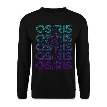Osiris Dieu égyptien Mythologie égyptienne - Sweat-shirt Unisexe - noir - Devant - Alina (178cm) & Michal (187cm)