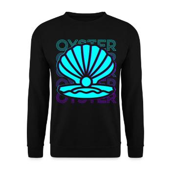 Oyster Retro - Unisex Sweatshirt - black - Front - Alina (178cm) & Michal (187cm)
