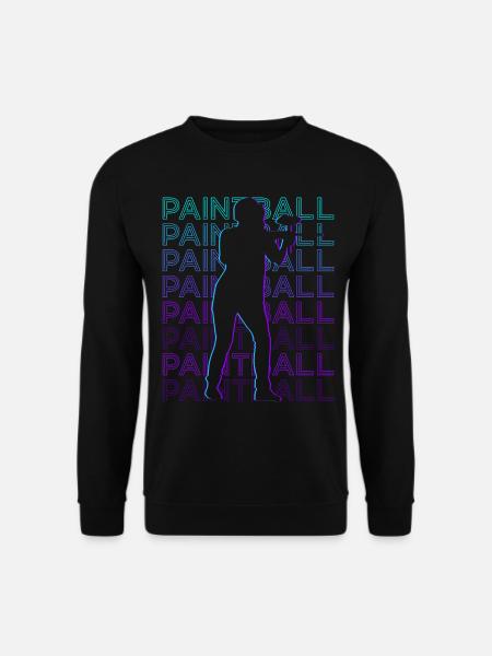Paintball Rétro - Sweat-shirt Unisexe - noir