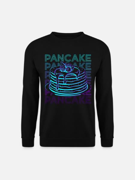 Pfannkuchen Retro - Unisex Pullover - Schwarz