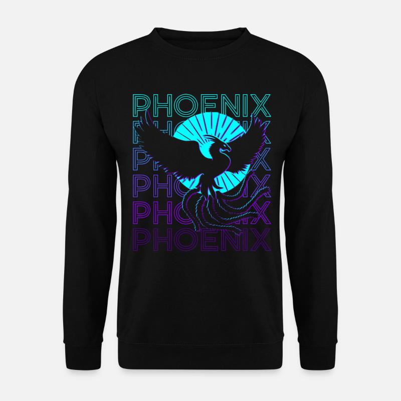 Phoenix Retro - Unisex Sweatshirt - black