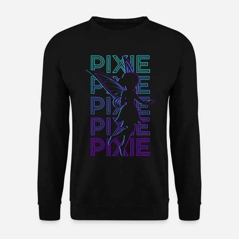 Pixie Fairy Retro - Unisex Pullover - Schwarz