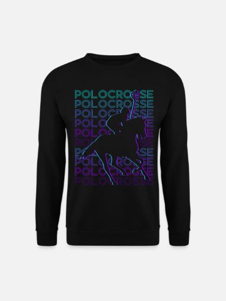 Polocrosse Player Retro - Unisex Sweatshirt - black
