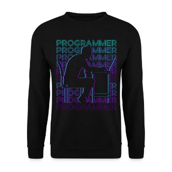 Programmierer Computerprogrammierung Kodierung Gee - Unisex Pullover - Schwarz - Vorne - Alina (178cm) & Michal (187cm)