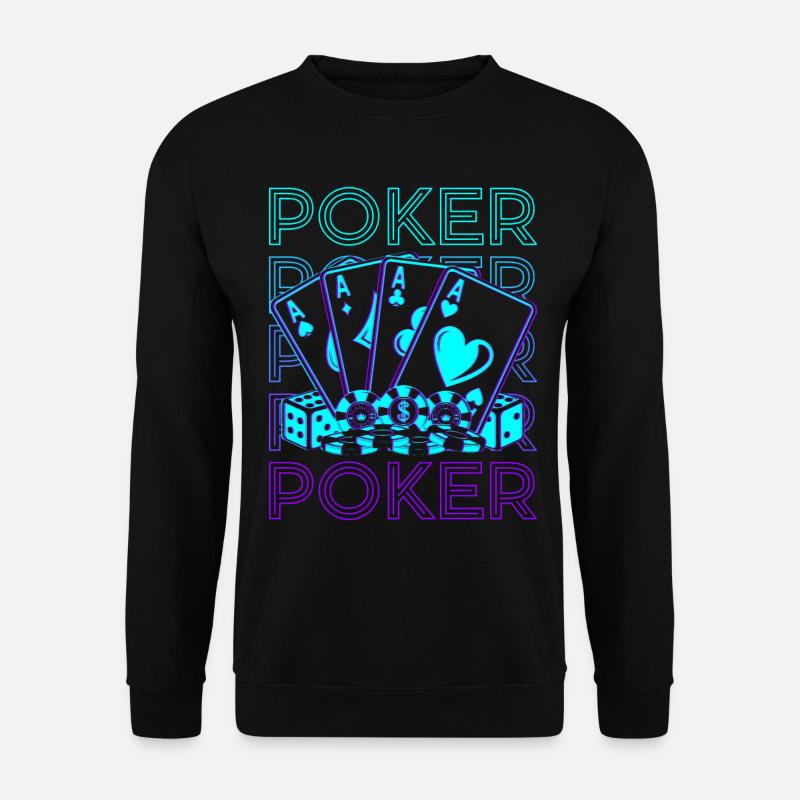 Poker Retro - Unisex Sweatshirt - black