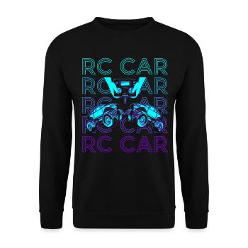 RC Auto Retro - Unisex Pullover - Schwarz - Vorne - Alina (178cm) & Michal (187cm)