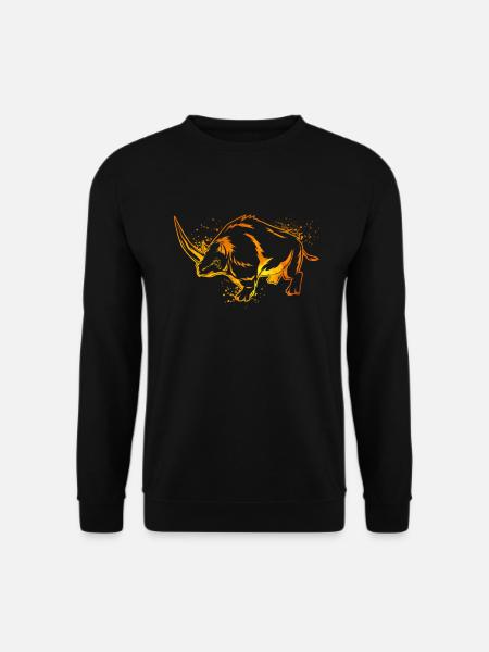 Farbenfrohes Elasmotherium - Unisex Pullover - Schwarz
