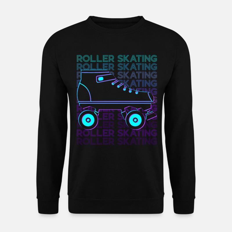 Roller Skating Roller Skaters Roller Skates Retro - Unisex Sweatshirt - black