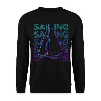 Voile Rétro - Sweat-shirt Unisexe - noir - Devant - Alina (178cm) & Michal (187cm)