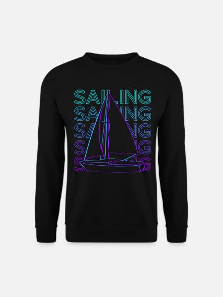 Sailing Retro - Unisex Sweatshirt - black