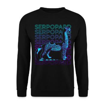 Serpopard Mythologie égyptienne Egypte ancienne Retr - Sweat-shirt Unisexe - noir - Devant - Alina (178cm) & Michal (187cm)