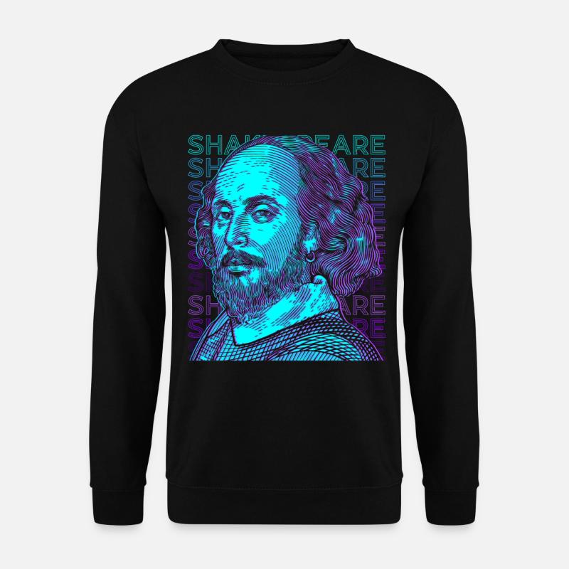 Shakespeare Retro - Unisex Pullover - Schwarz
