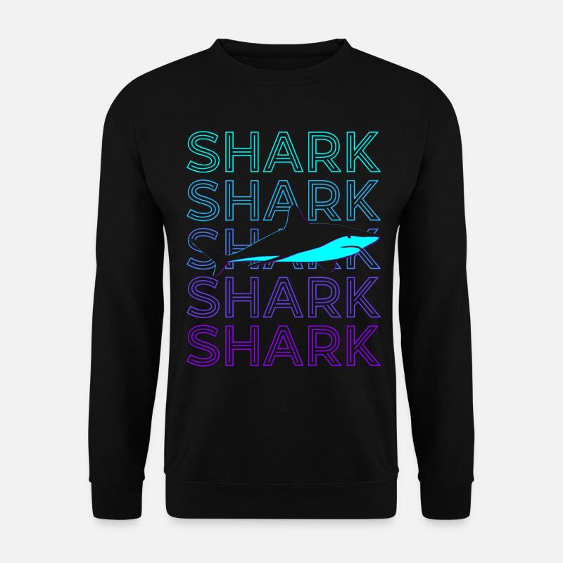 Hai Retro - Unisex Pullover - Schwarz