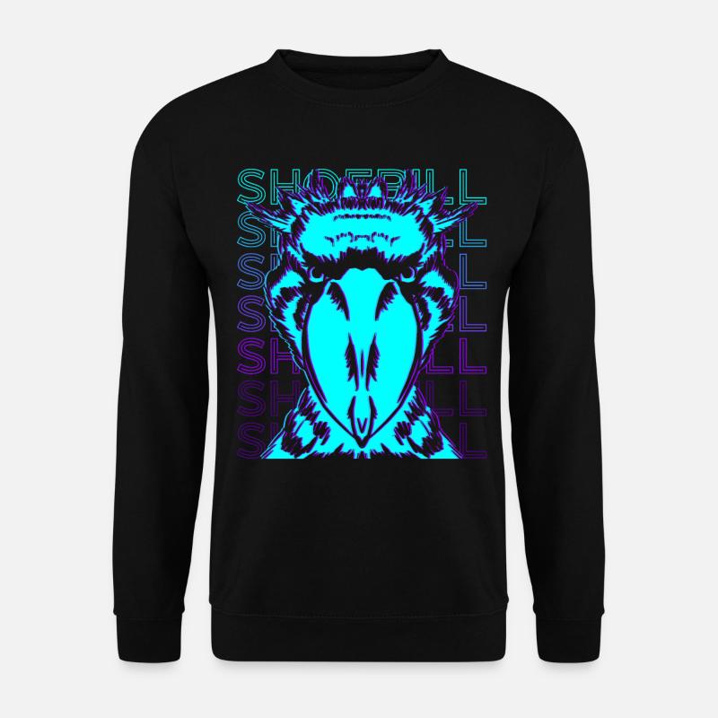 Shoebill Retro - Unisex Sweatshirt - black