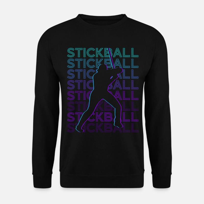 Stickball Player Retro - Unisex Sweatshirt - black