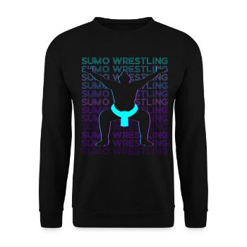 Sumo Wrestling Sumo Lutteur japonais - Sweat-shirt Unisexe - noir - Devant - Alina (178cm) & Michal (187cm)