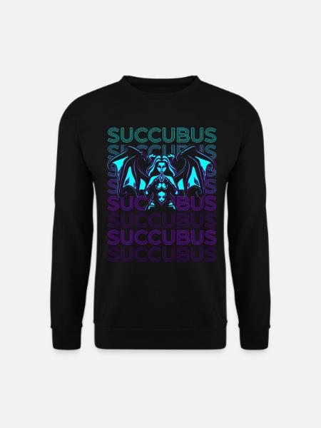 Succubus Dämon mesopotamische Mythologie Retro - Unisex Pullover - Schwarz