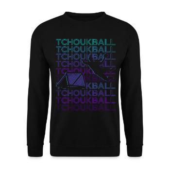 Joueur de Tchoukball Rétro - Sweat-shirt Unisexe - noir - Devant - Alina (178cm) & Michal (187cm)